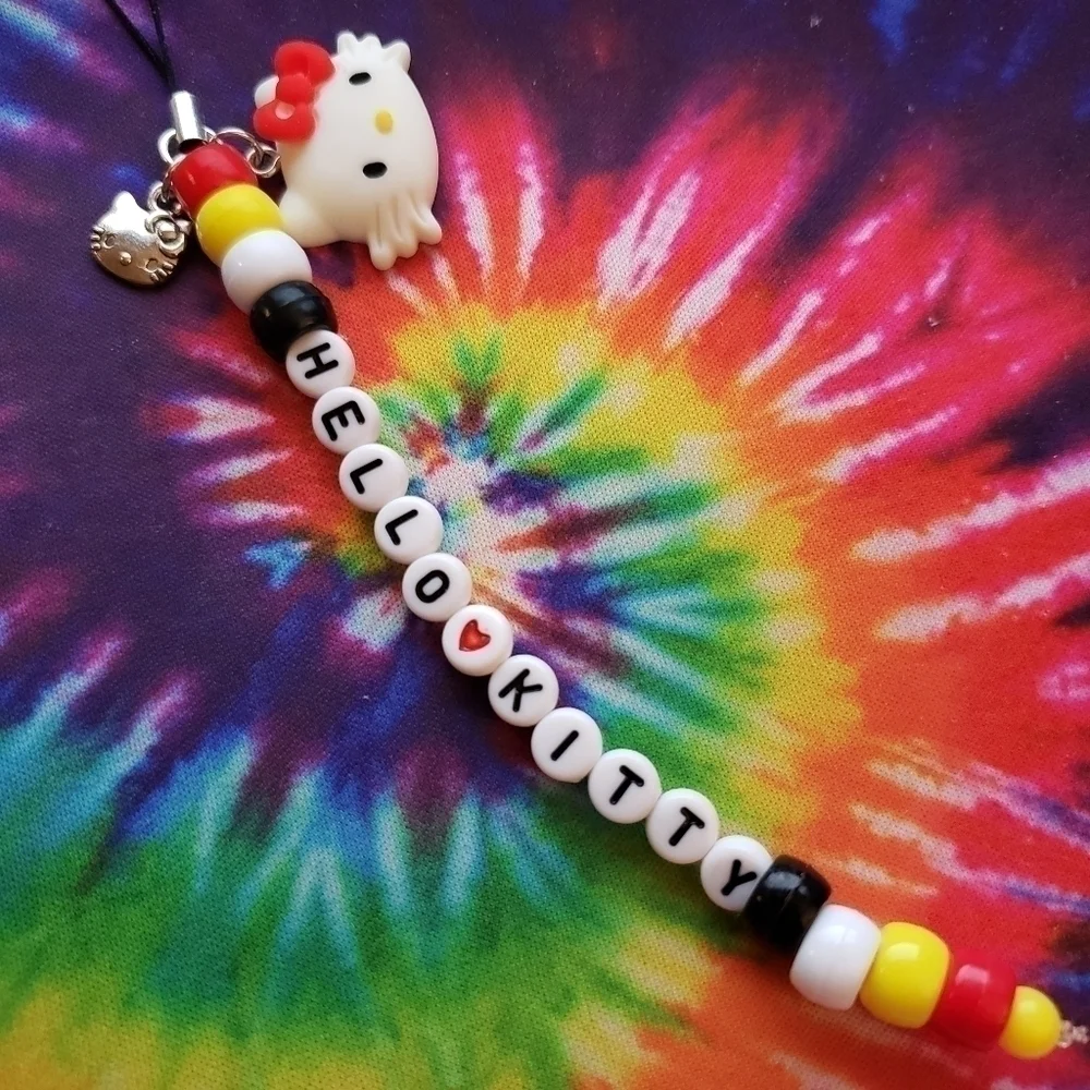 HANDMADE Kawaii Hello Kitty Long Phone Charm